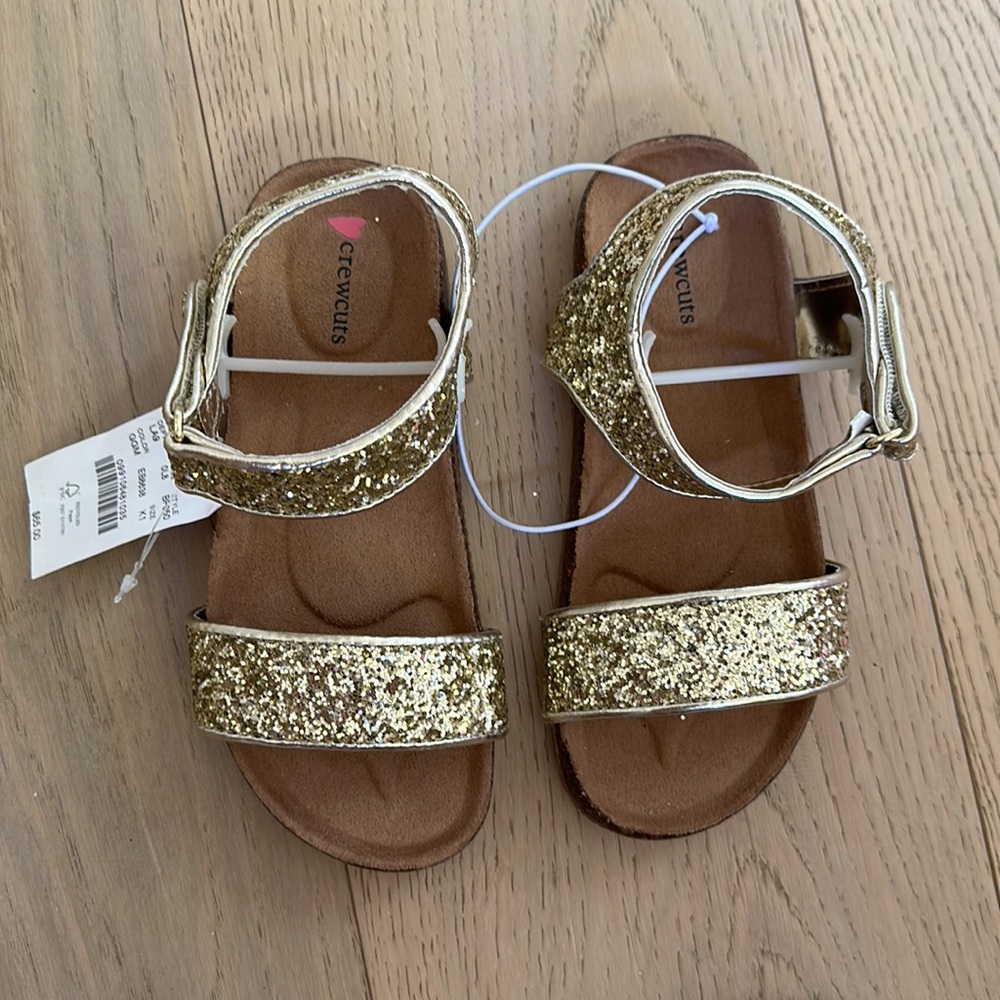 Super cute Jcrew Sparkle sandals Gold